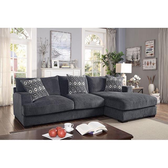 Large Picture of Furniture of America Kaylee CM6587-SECT-L-R L-Sectional w/ Right Chaise