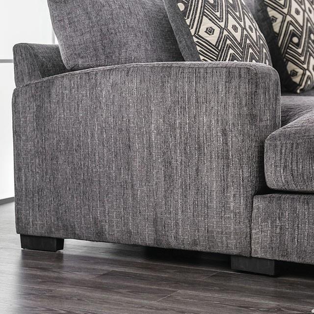 Large Picture of Furniture of America Kaylee CM6587-SECT-L-R L-Sectional w/ Right Chaise
