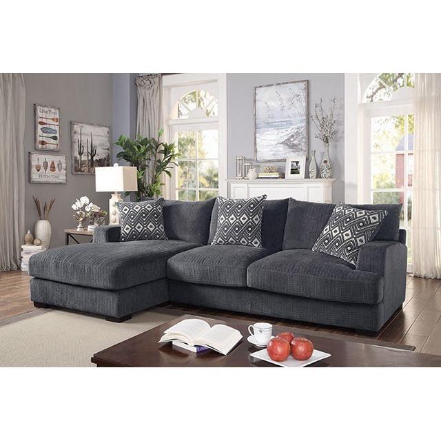 Large Picture of Furniture of America Kaylee CM6587-SECT-L L-Sectional w/ Left Chaise