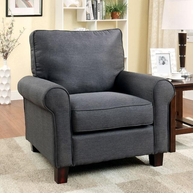 Large Picture of Furniture of America Hensel CM6760GY-CH