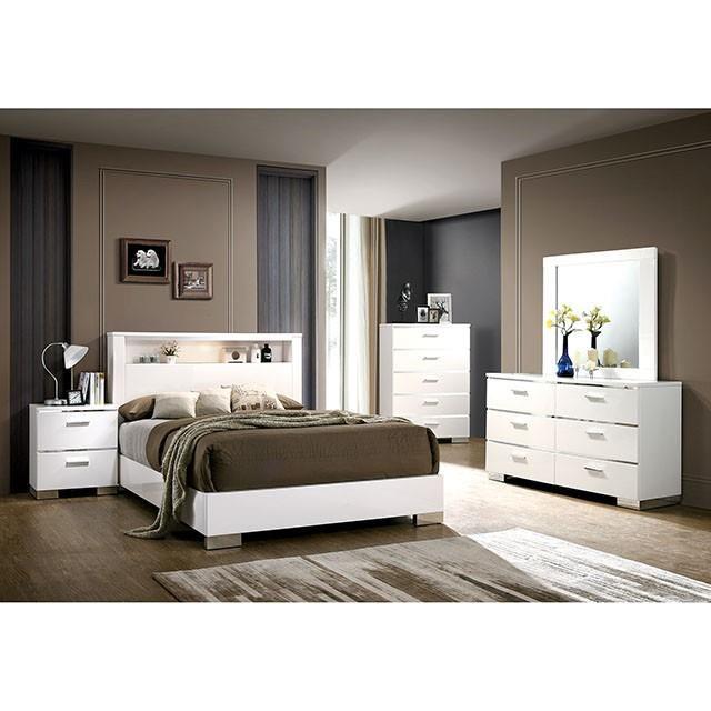 Large Picture of Furniture of America Carlie CM7049WH-D Dresser
