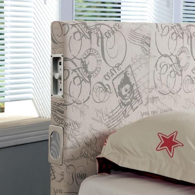 Large Picture of Furniture of America Evans CM7099WT-CK-BED