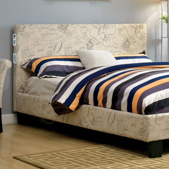 Large Picture of Furniture of America Evans CM7099WT-CK-BED