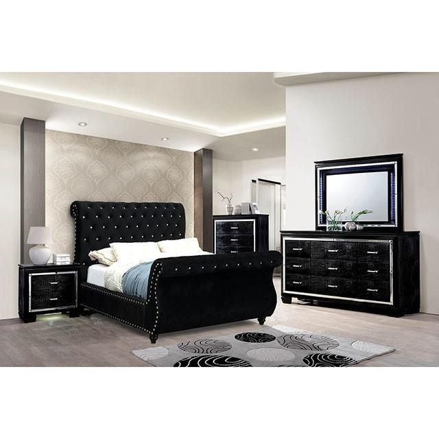 Large Picture of Furniture of America Noella CM7128BK-CK-BED-VN Cal.King Bed