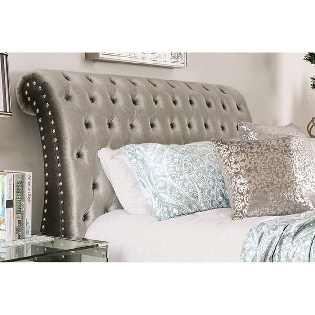 Large Picture of Furniture of America Noella CM7128GY-Q-BED-VN Queen Bed, Gray