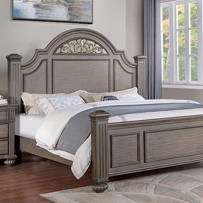 Furniture of America Syracuse CM7129GY-EK-BED E.King Bed