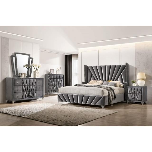 Large Picture of Furniture of America Carissa CM7164CK-BED