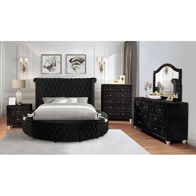Large Picture of Furniture of America Sansom CM7178BK-EK-BED E.King Bed