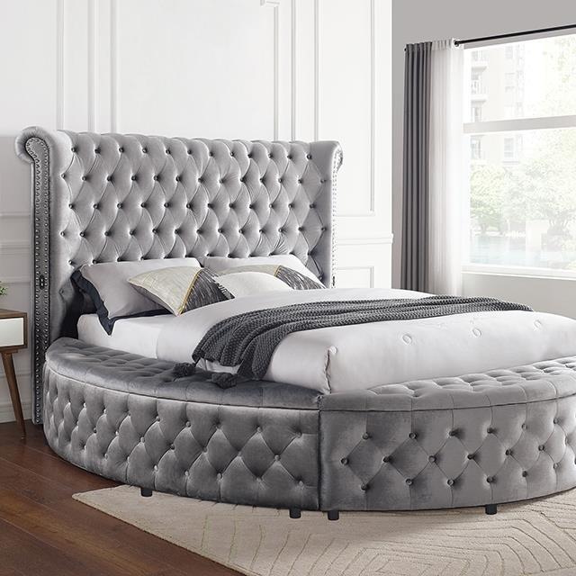 Furniture of America Sansom CM7178GY-Q-BED Queen Bed