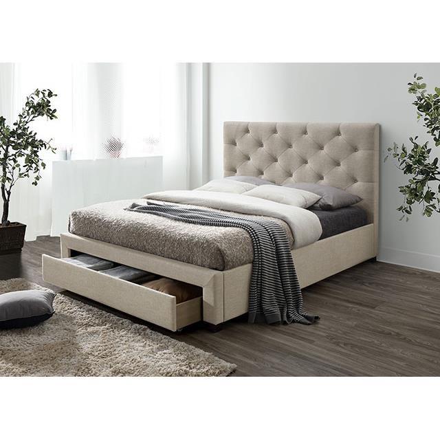 Large Picture of Furniture of America Sybella CM7218BG-T-BED Twin Bed