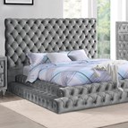 Furniture of America Stefania CM7227GY-Q-BED Queen Bed
