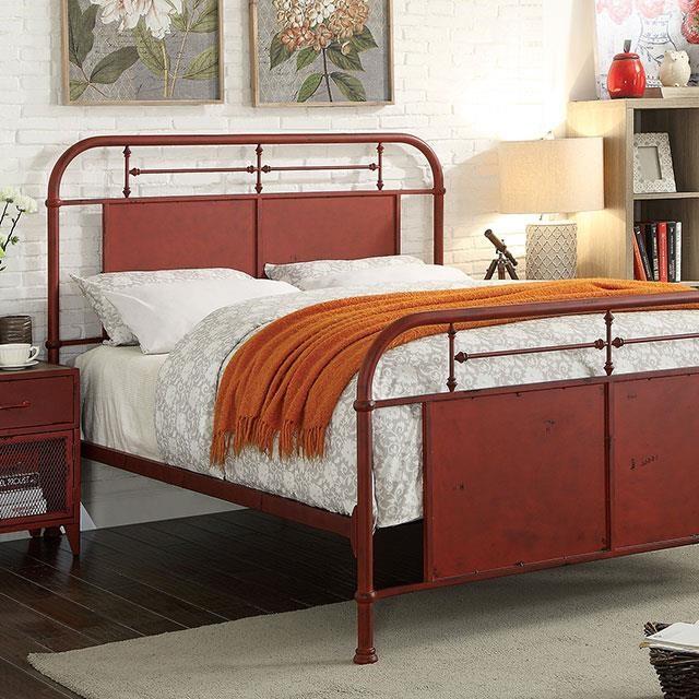 Large Picture of Furniture of America Haldus CM7502RD-T Twin Bed