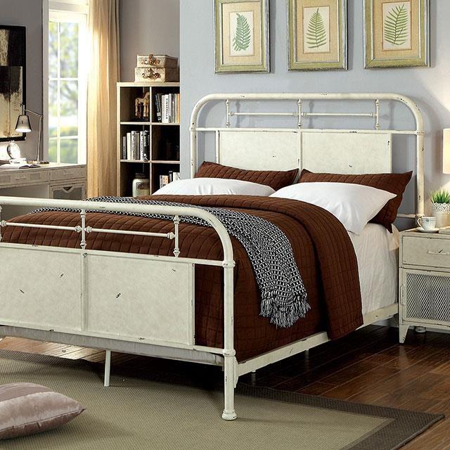 Large Picture of Furniture of America Haldus CM7502WH-EK E.King Bed