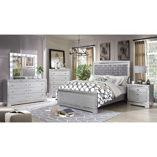 Large Picture of Furniture of America Belleterre CM7518CK-BED Cal.King Bed