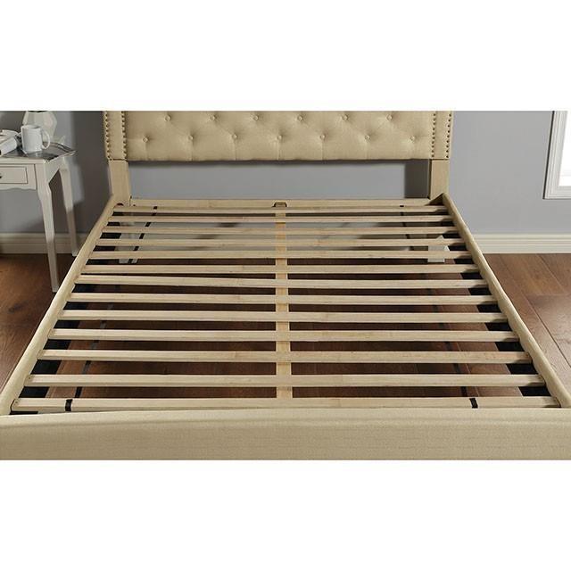 Large Picture of Furniture of America Aubree CM7537BG-CK-BED Cal.King Bed