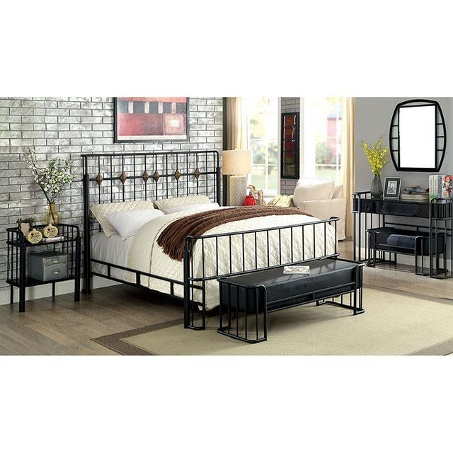 Large Picture of Furniture of America Charla CM7716BN-PK Bench