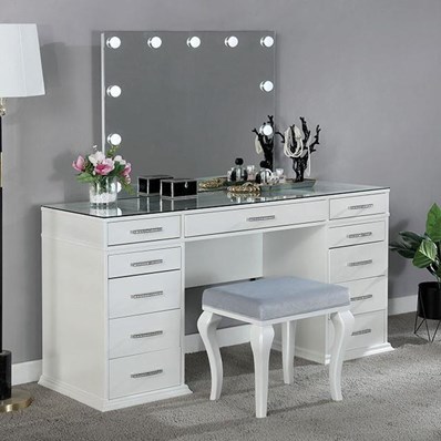 Furniture of America Valentina FOA-DK5682WH-PK Vanity Set