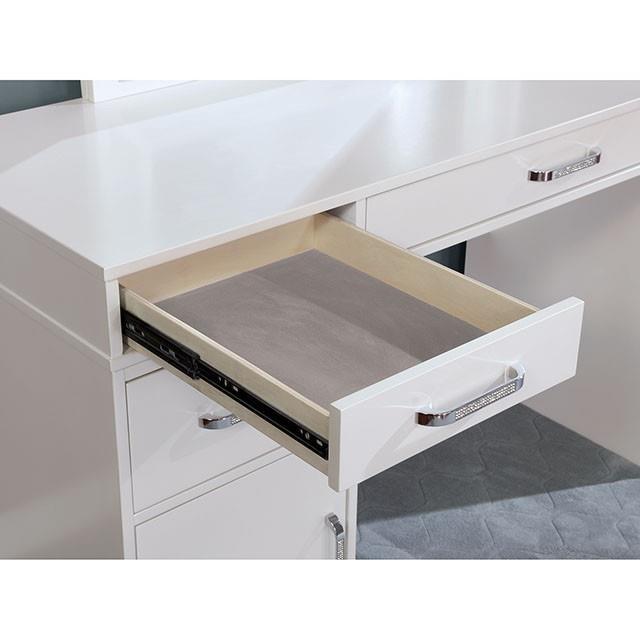 Large Picture of Furniture of America Yasmine FOA-DK5683WH-PK Vanity Set