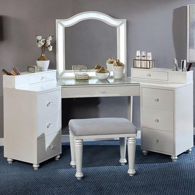 Furniture of America Tracie FOA-DK5686WH-PK Vanity Set