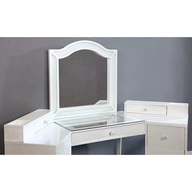 Large Picture of Furniture of America Tracie FOA-DK5686WH-PK Vanity Set