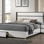Furniture of America Birsfelden FOA7225WH-DR-Q-BED Queen Bed