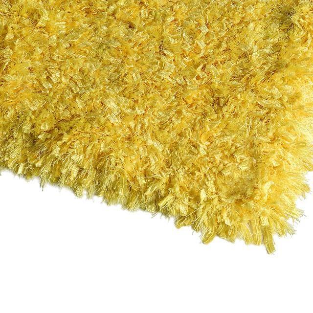 Large Picture of Furniture of America Annmarie RG4105 5' X 7' Yellow Area Rug