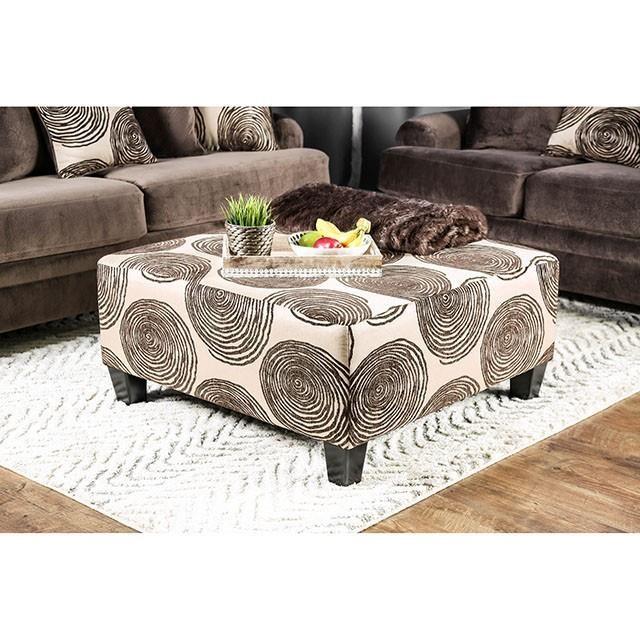 Large Picture of Furniture of America Bonaventura SM5142BR-OT Ottoman