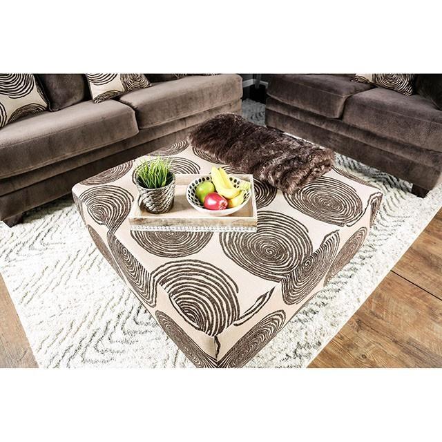 Large Picture of Furniture of America Bonaventura SM5142BR-OT Ottoman