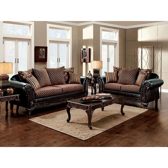 Large Picture of Furniture of America San Roque SM7635N-LV Love Seat