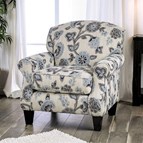 Furniture of America Nash SM8101-CH-FL Floral Chair