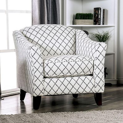 Furniture of America Verne SM8330-CH-SQ Diamond Chair