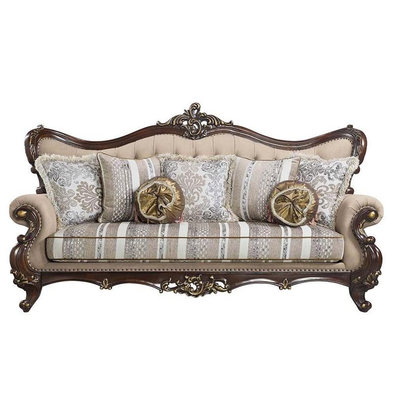 Large Picture of Acme Furniture Ragnar LV01122 Sofa with 7 Pillows