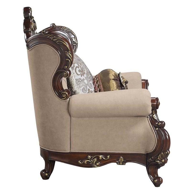 Large Picture of Acme Furniture Ragnar LV01122 Sofa with 7 Pillows