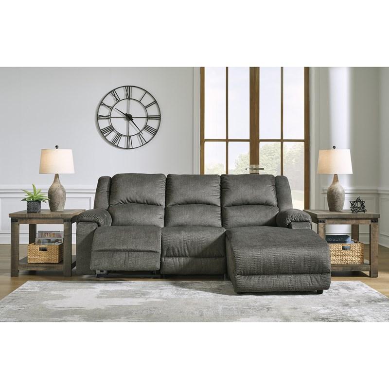 Large Picture of Signature Design by Ashley Benlocke 30402S5 3 pc Reclining Sectional with Chaise
