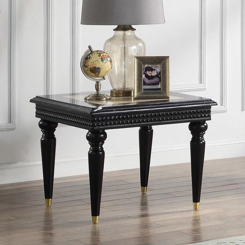 Acme Furniture Tayden LV01159 End Table with Marble Top