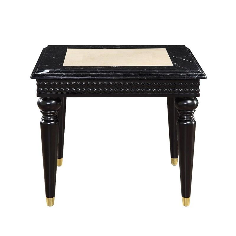 Large Picture of Acme Furniture Tayden LV01159 End Table with Marble Top