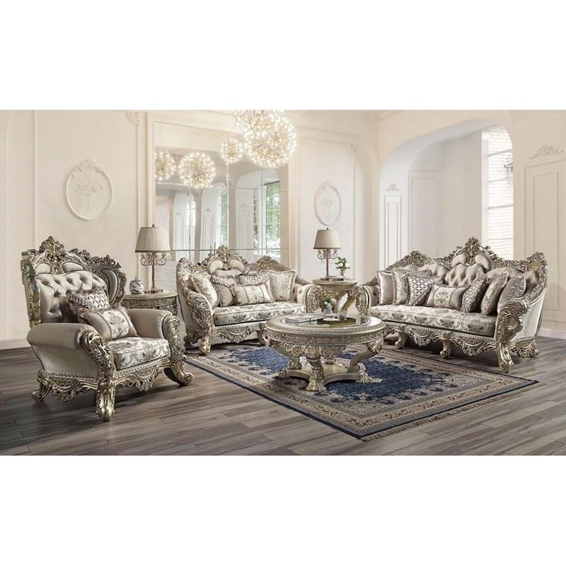 Large Picture of Acme Furniture Danae LV01193 Sofa with 7 Pillows