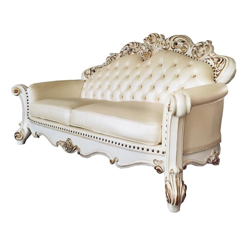 Large Picture of Acme Furniture Vendome LV01324 Sofa with 5 Pillows