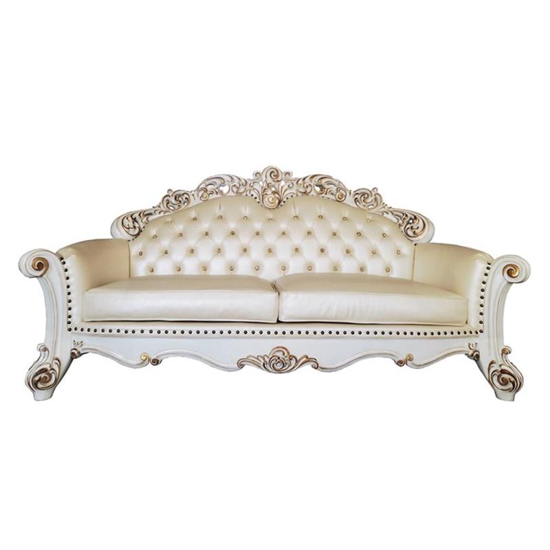 Large Picture of Acme Furniture Vendome LV01324 Sofa with 5 Pillows