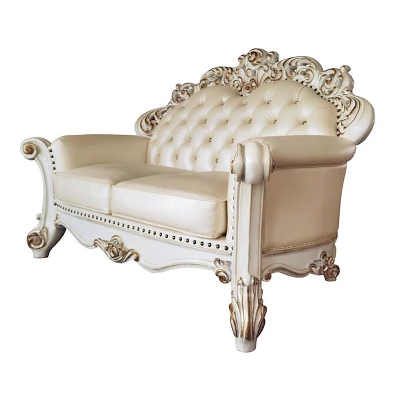 Acme Furniture Vendome LV01325 Loveseat with 3 Pillows