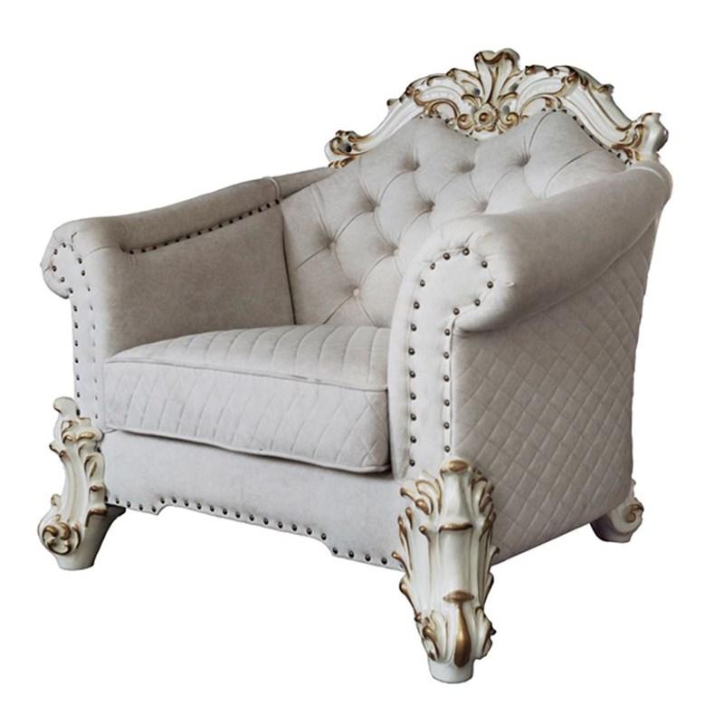 Large Picture of Acme Furniture Vendome II LV01331 Chair with 2 Pillows