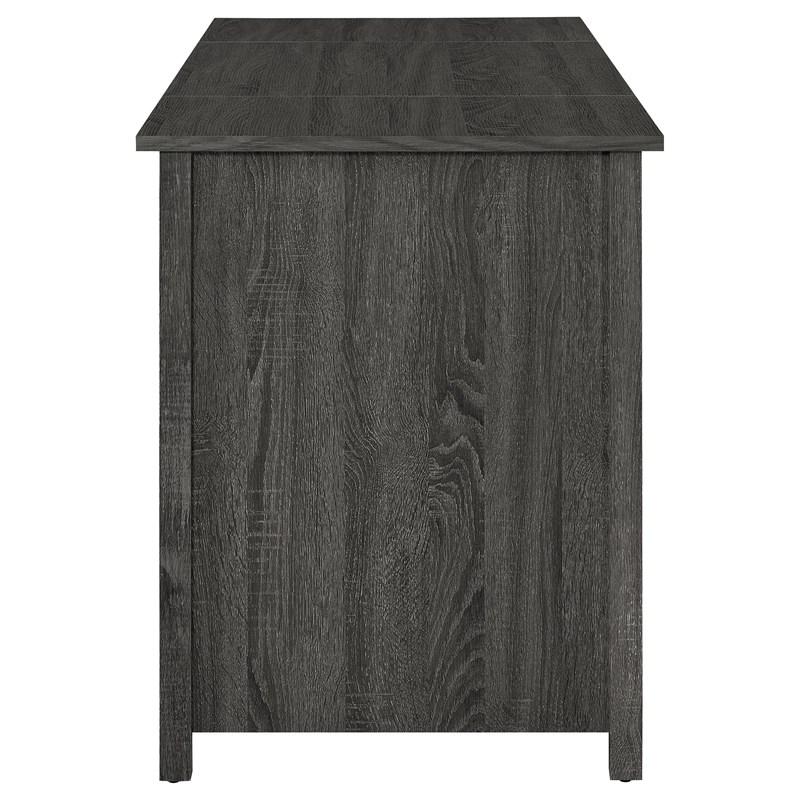 Large Picture of Coaster Furniture Dylan 801576 60-inch 4-Drawer Lift Top Office Desk - Weathered Grey