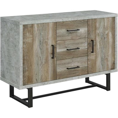 Coaster Furniture Abelardo 953565 3-Drawer Engineered Wood Cabinet - Weathered Oak