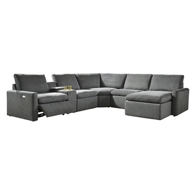 Signature Design by Ashley Hartsdale 60508S8 6 pc Right Arm Facing Reclining Sectional with Console and Chaise