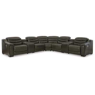Signature Design by Ashley Center Line U63404S7 7 pc Power Reclining Sectional