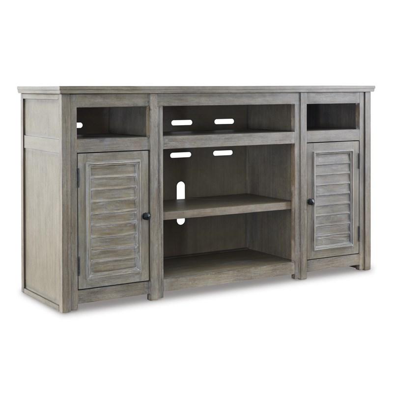 Large Picture of Signature Design by Ashley Moreshire W659-68 XL TV Stand w/Fireplace Option