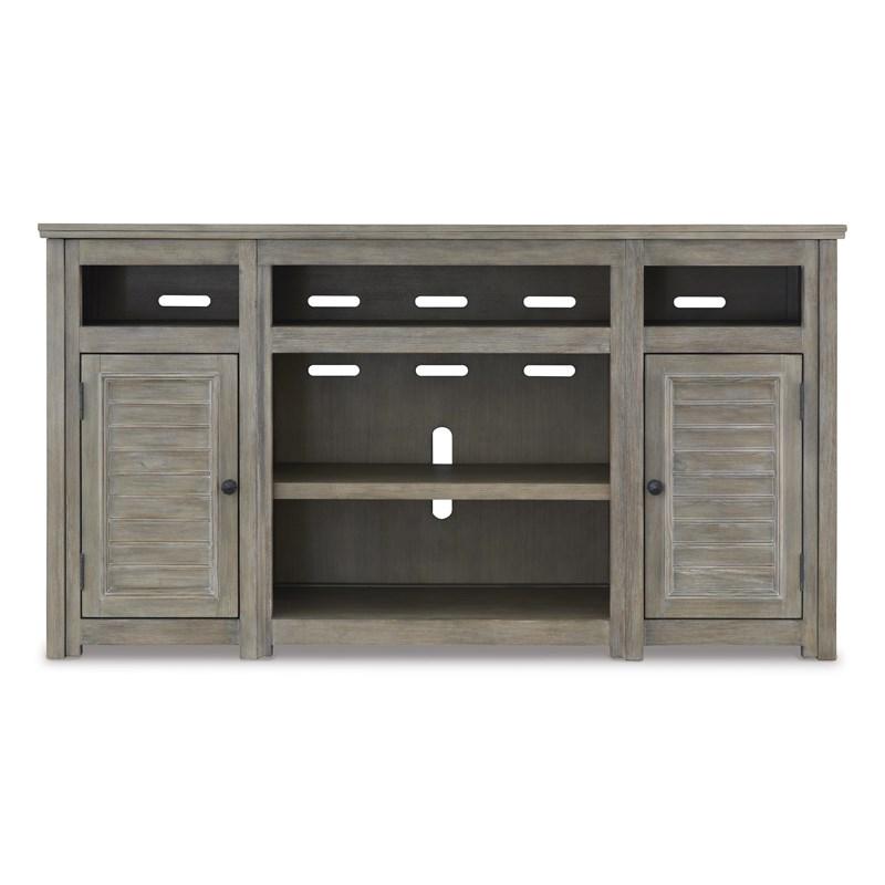 Large Picture of Signature Design by Ashley Moreshire W659-68 XL TV Stand w/Fireplace Option