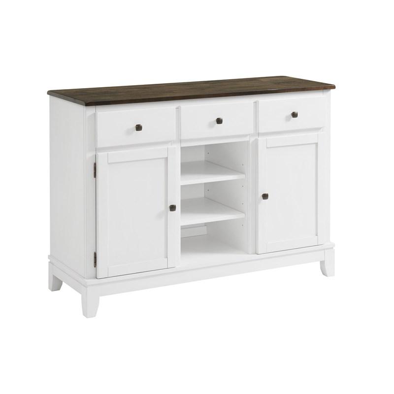 Intercon Furniture Kona KA-CA-5436-GWH-C Sideboard - Grey & White
