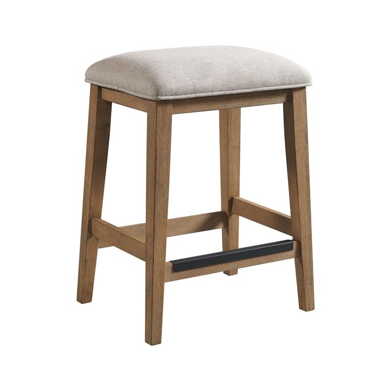 Intercon Furniture Landmark LM-BS-65C-WOA-K24 Backless Stool