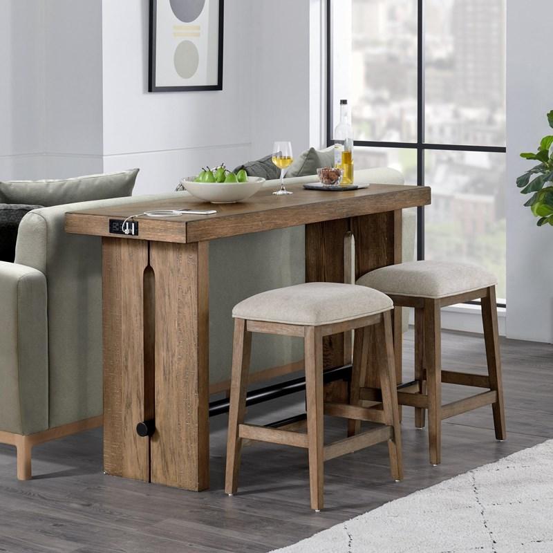 Large Picture of Intercon Furniture Landmark LM-BS-65C-WOA-K24 Backless Stool